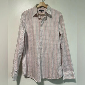 Express Design  Studio Modern Fit Checkered Shirt - Medium